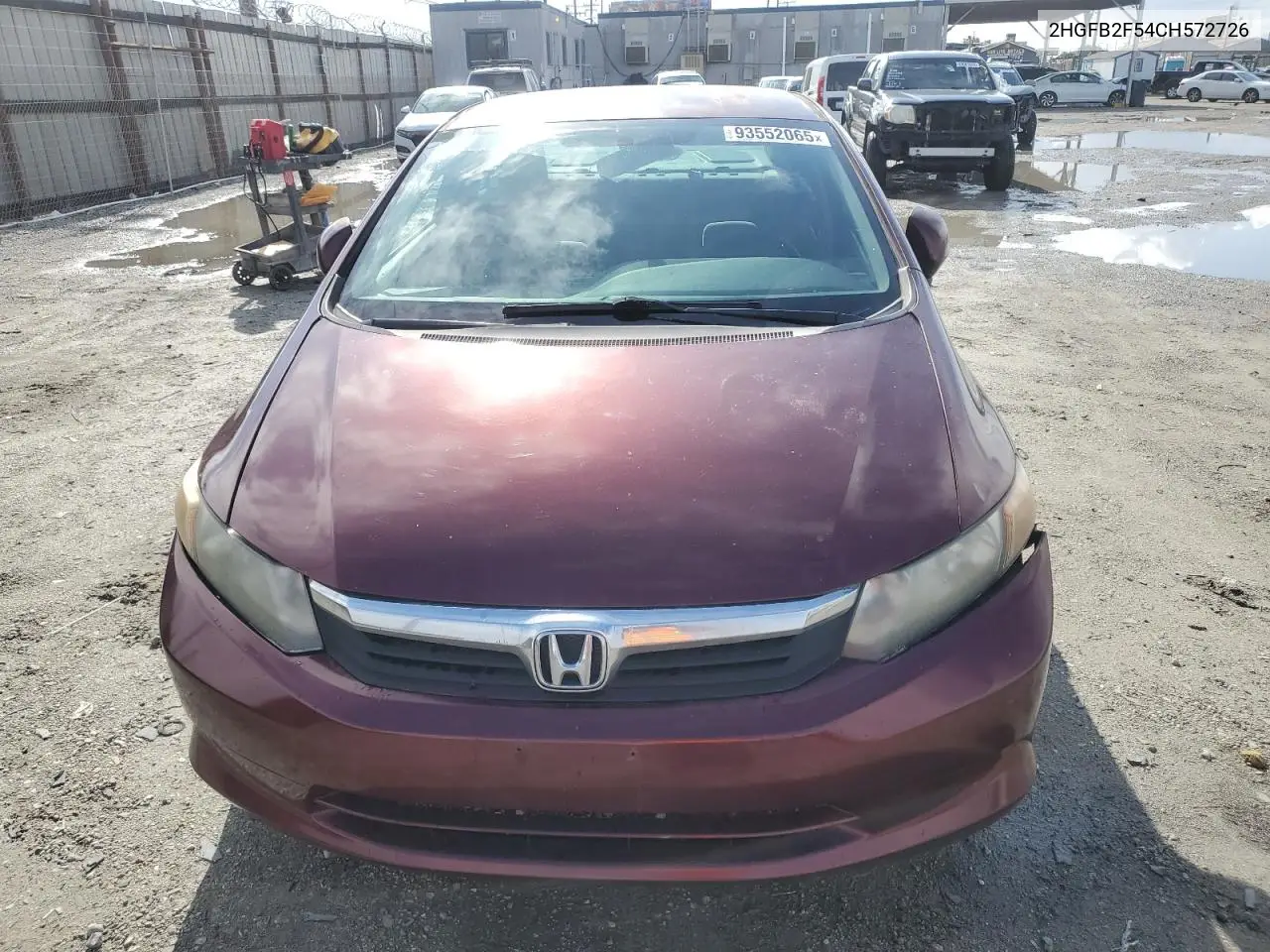 2HGFB2F54CH572726 2012 Honda Civic Lx