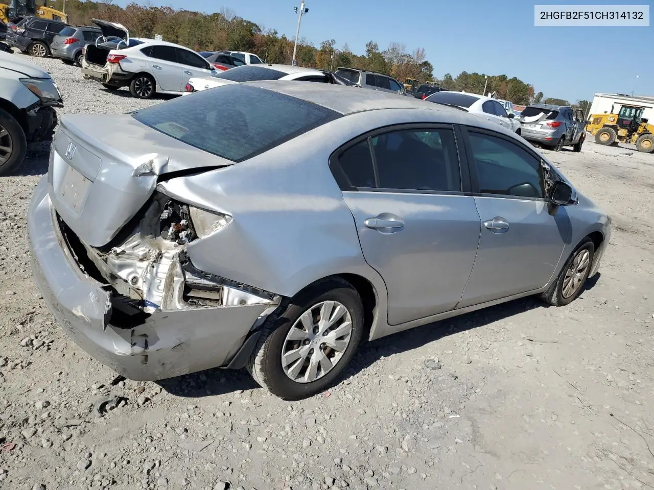 2HGFB2F51CH314132 2012 Honda Civic Lx