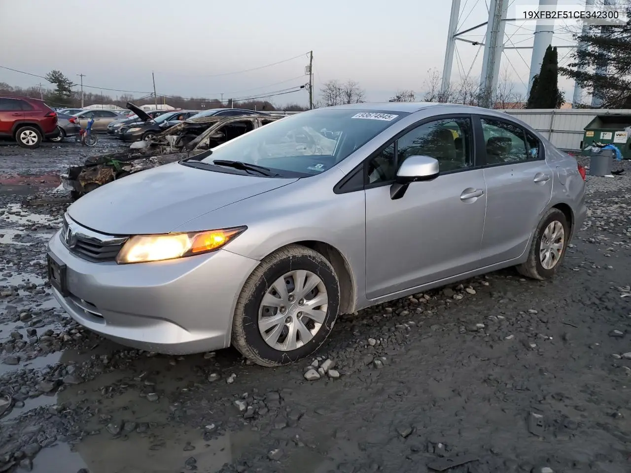 19XFB2F51CE342300 2012 Honda Civic Lx