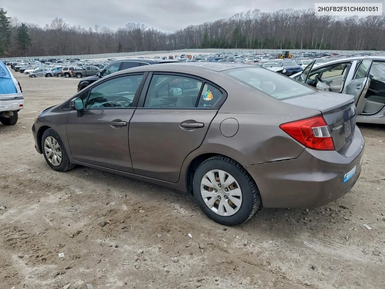 2HGFB2F51CH601051 2012 Honda Civic Lx