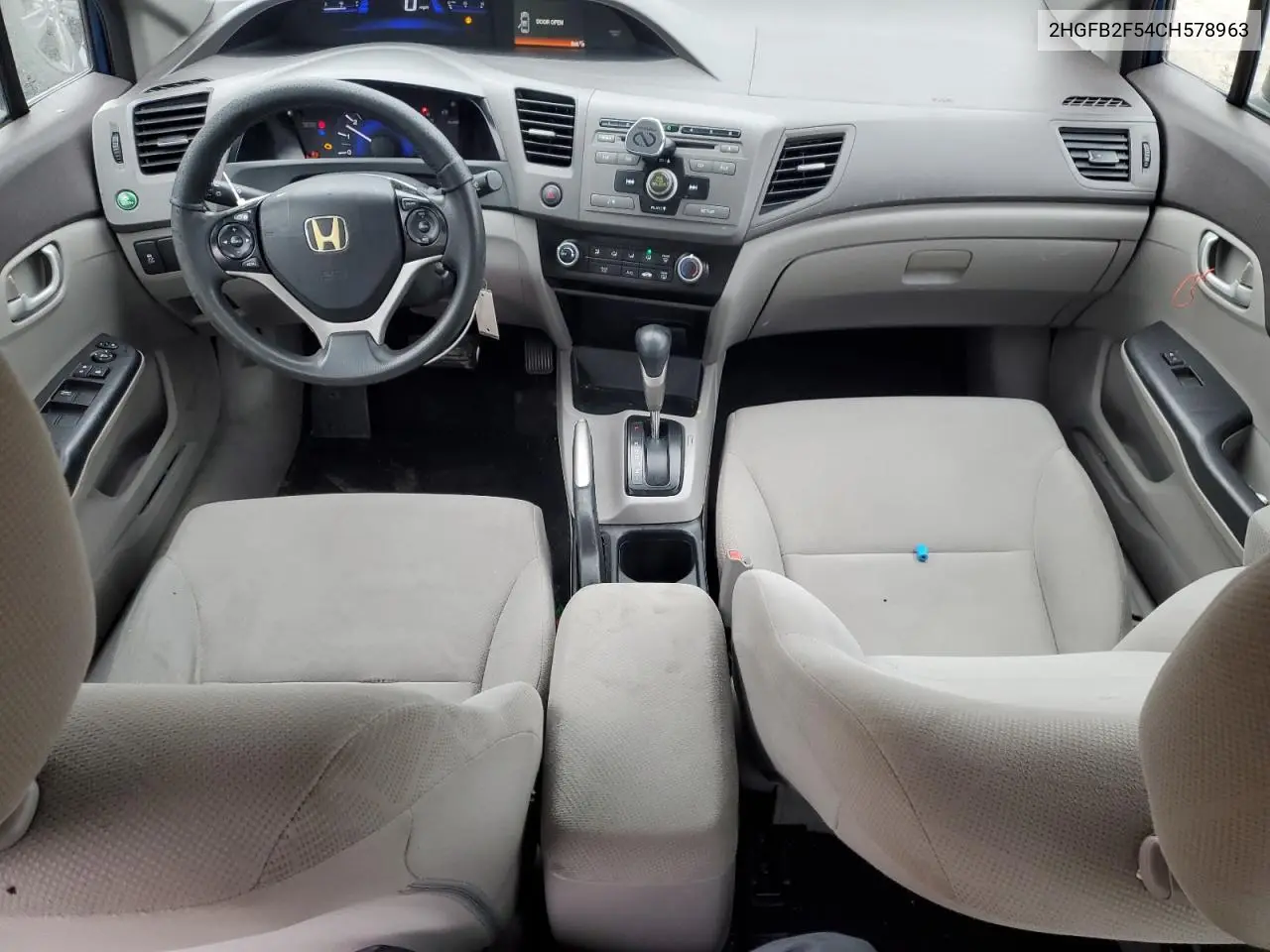 2HGFB2F54CH578963 2012 Honda Civic Lx
