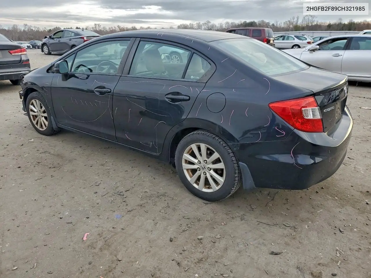 2HGFB2F89CH321985 2012 Honda Civic Ex