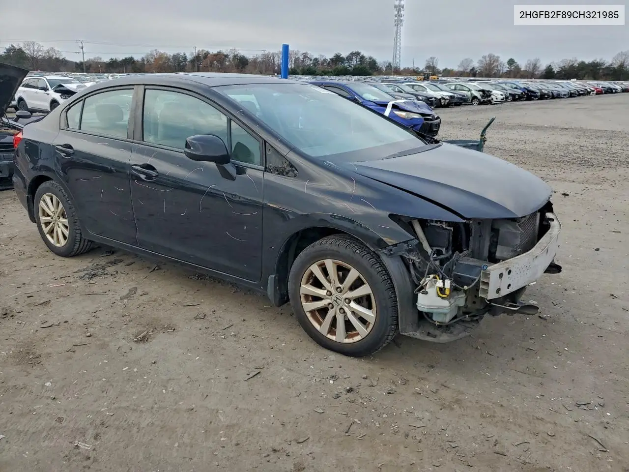 2HGFB2F89CH321985 2012 Honda Civic Ex