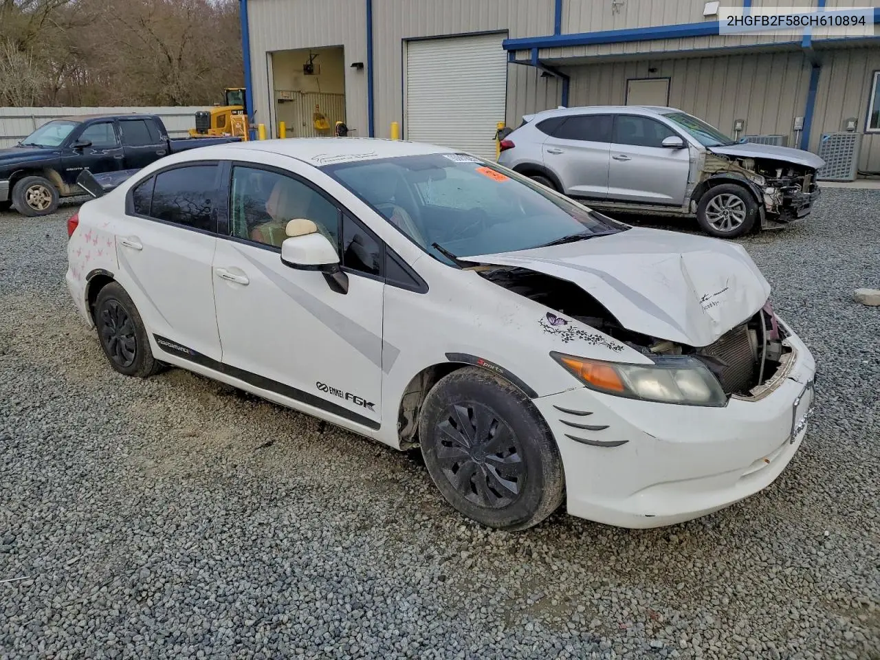 2HGFB2F58CH610894 2012 Honda Civic Lx