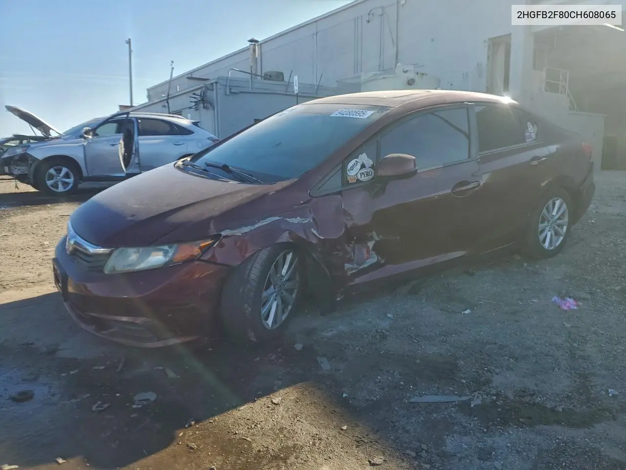 2HGFB2F80CH608065 2012 Honda Civic Ex
