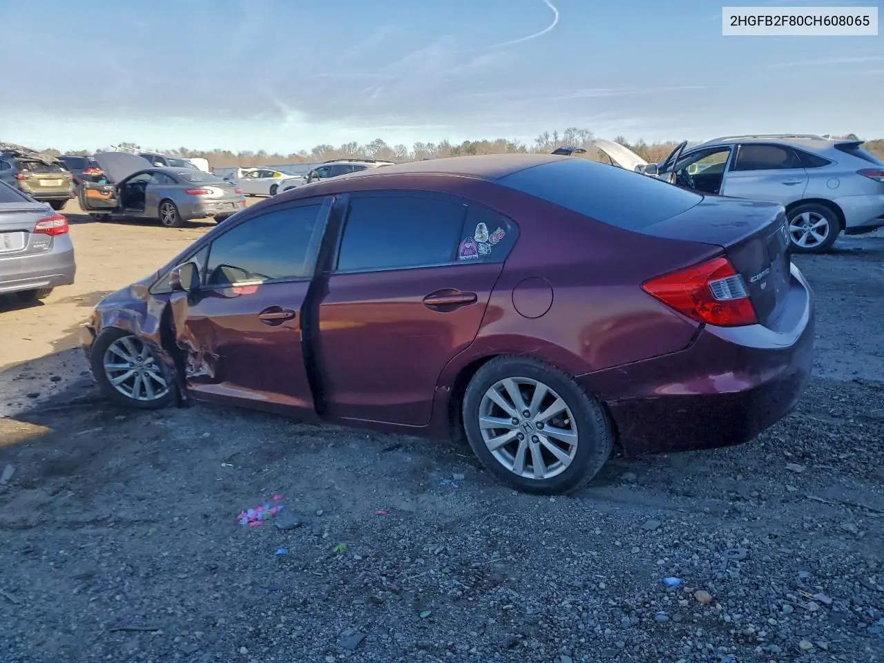 2HGFB2F80CH608065 2012 Honda Civic Ex