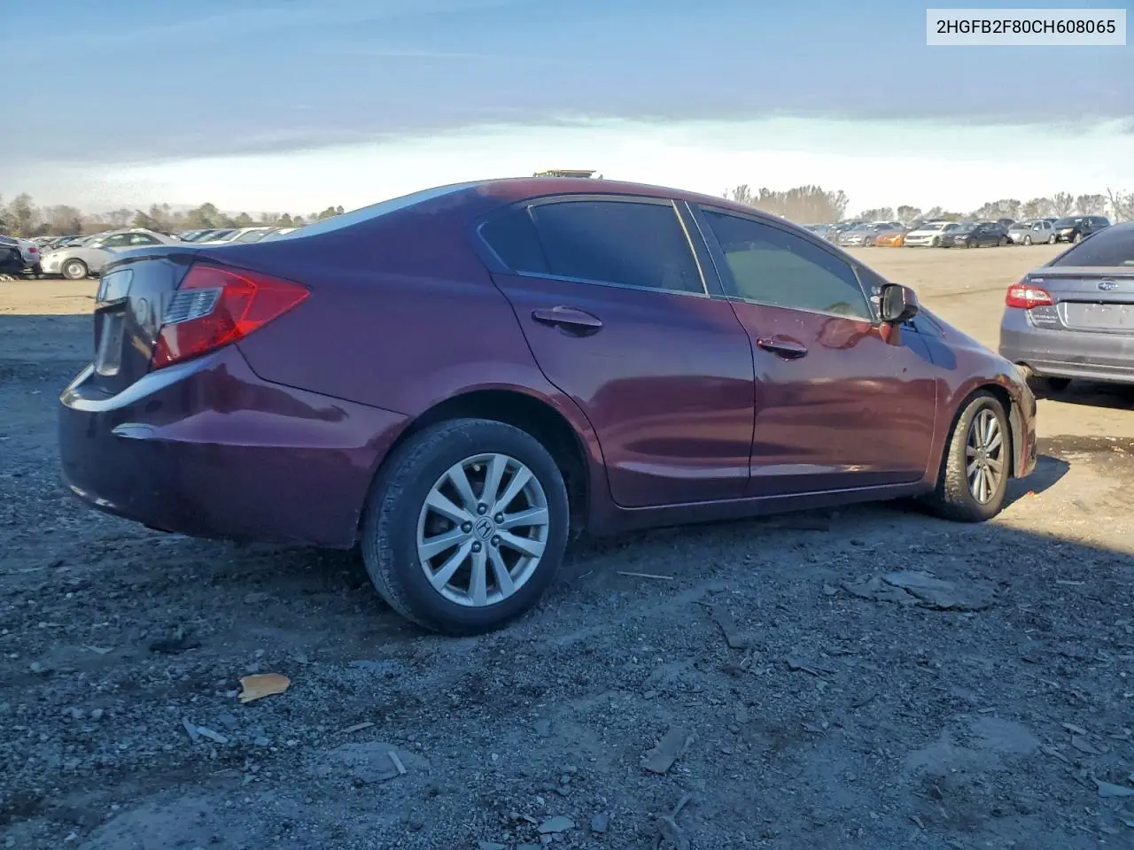 2HGFB2F80CH608065 2012 Honda Civic Ex