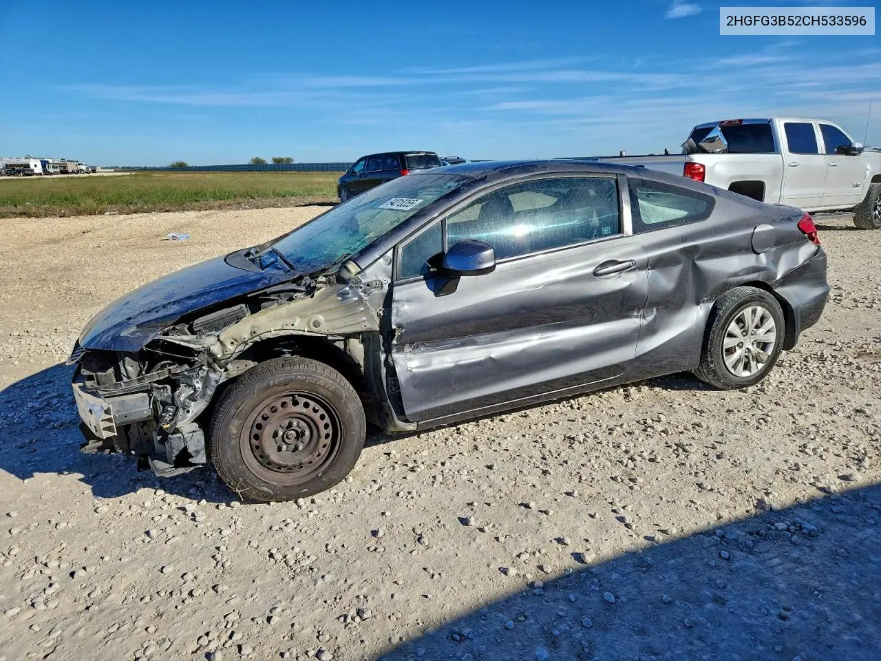 2HGFG3B52CH533596 2012 Honda Civic Lx