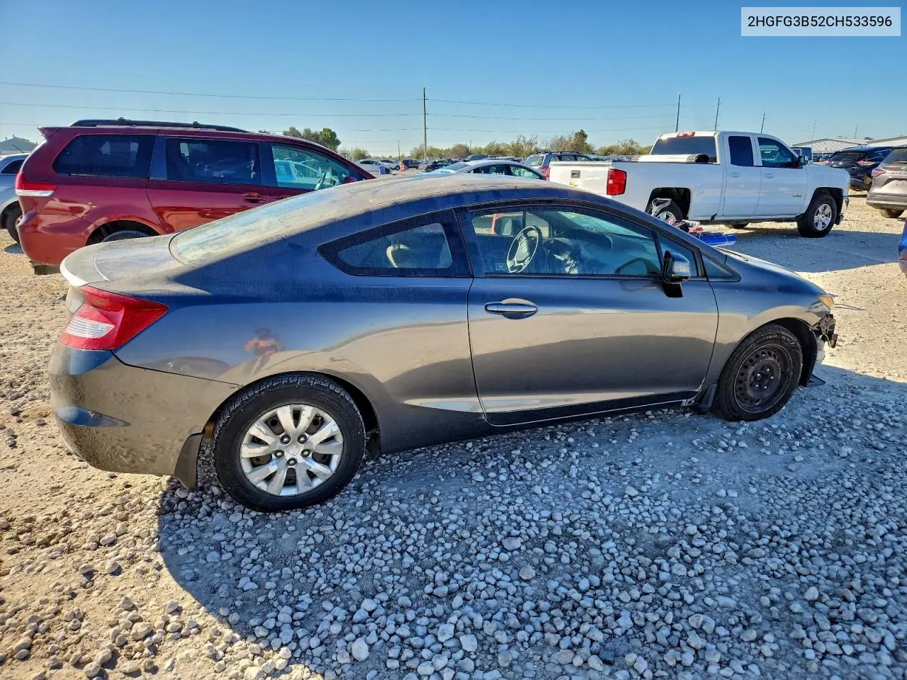 2HGFG3B52CH533596 2012 Honda Civic Lx