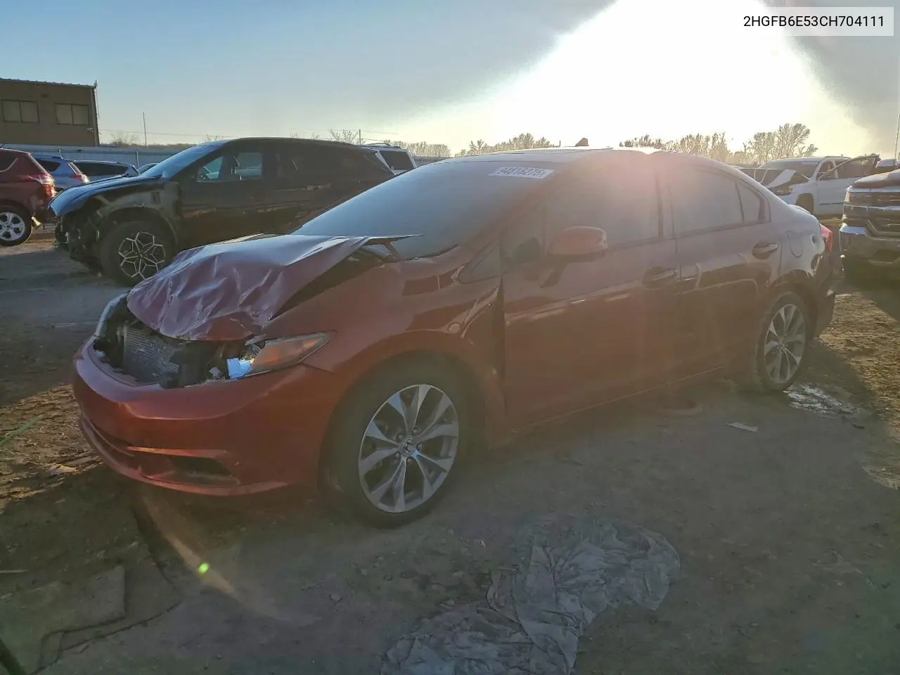 2HGFB6E53CH704111 2012 Honda Civic Si
