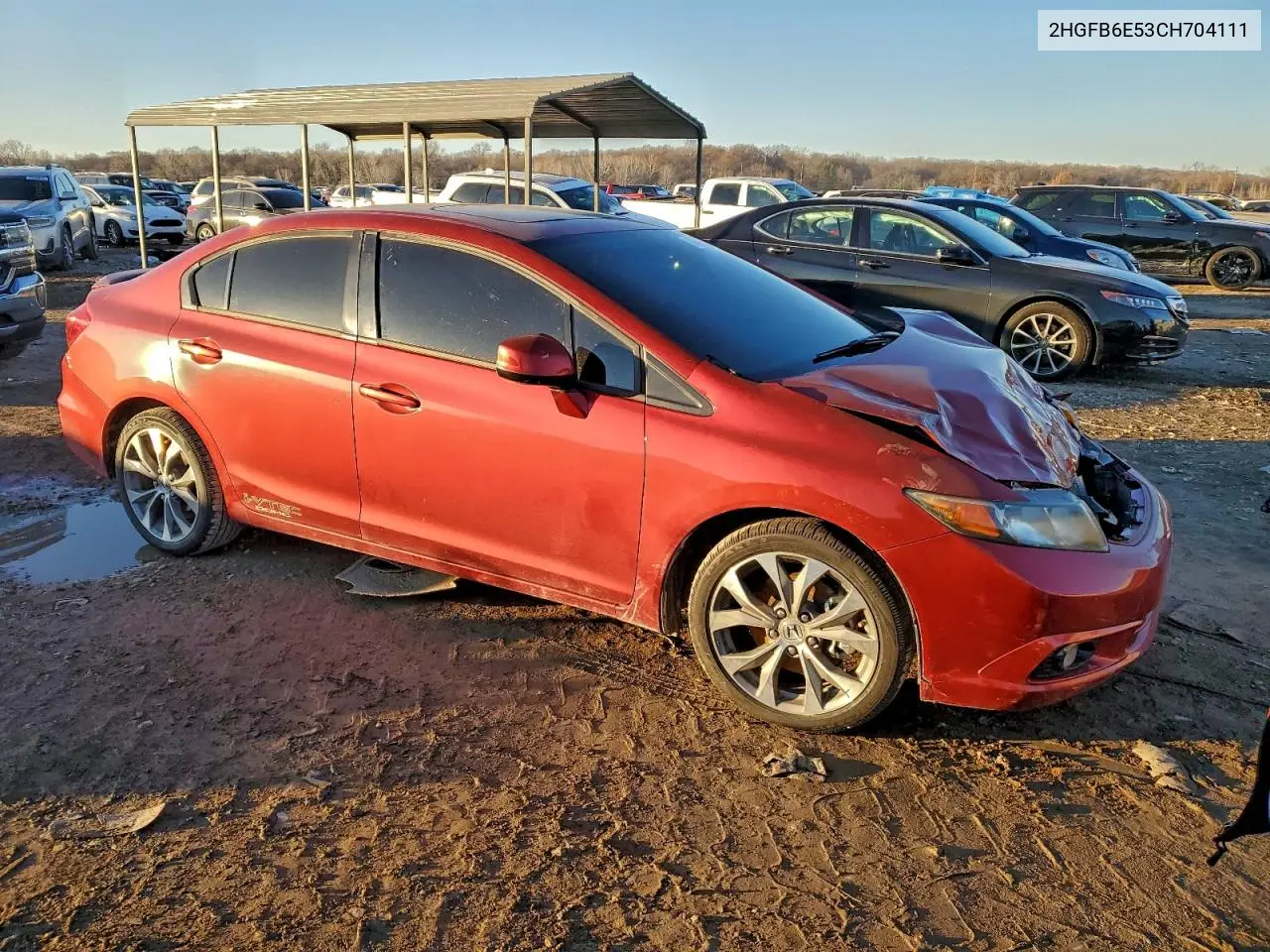 2HGFB6E53CH704111 2012 Honda Civic Si