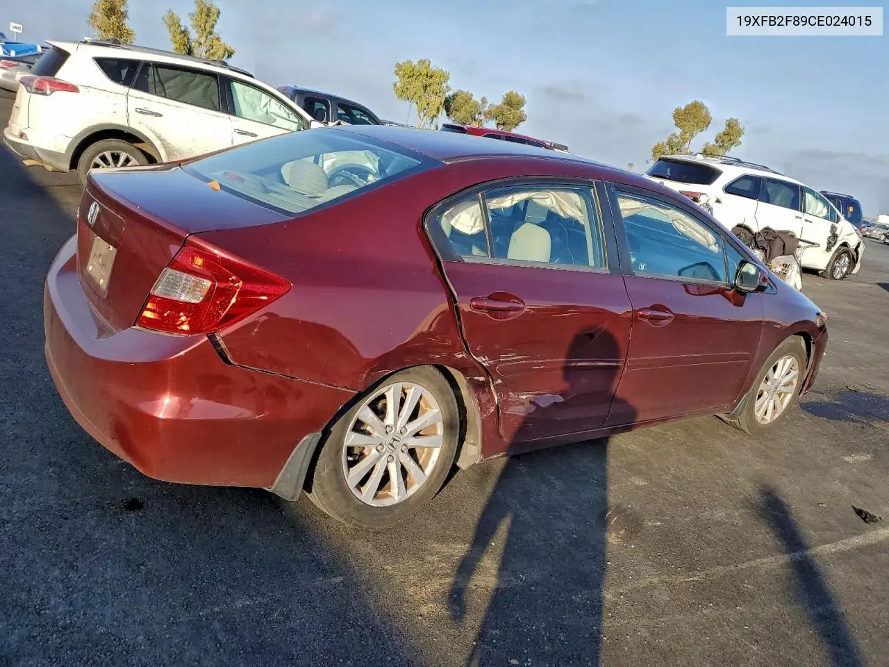 19XFB2F89CE024015 2012 Honda Civic Ex