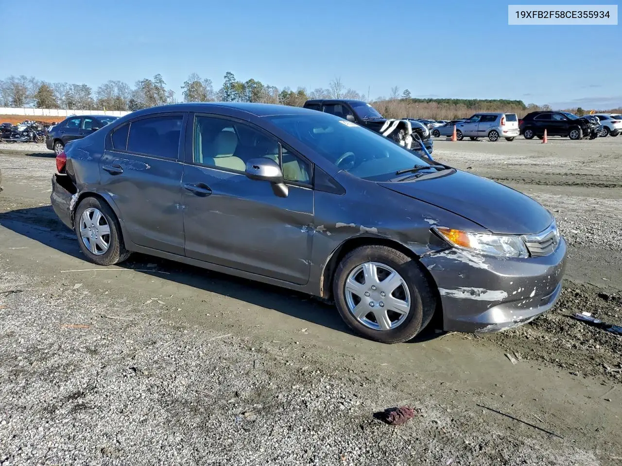 19XFB2F58CE355934 2012 Honda Civic Lx
