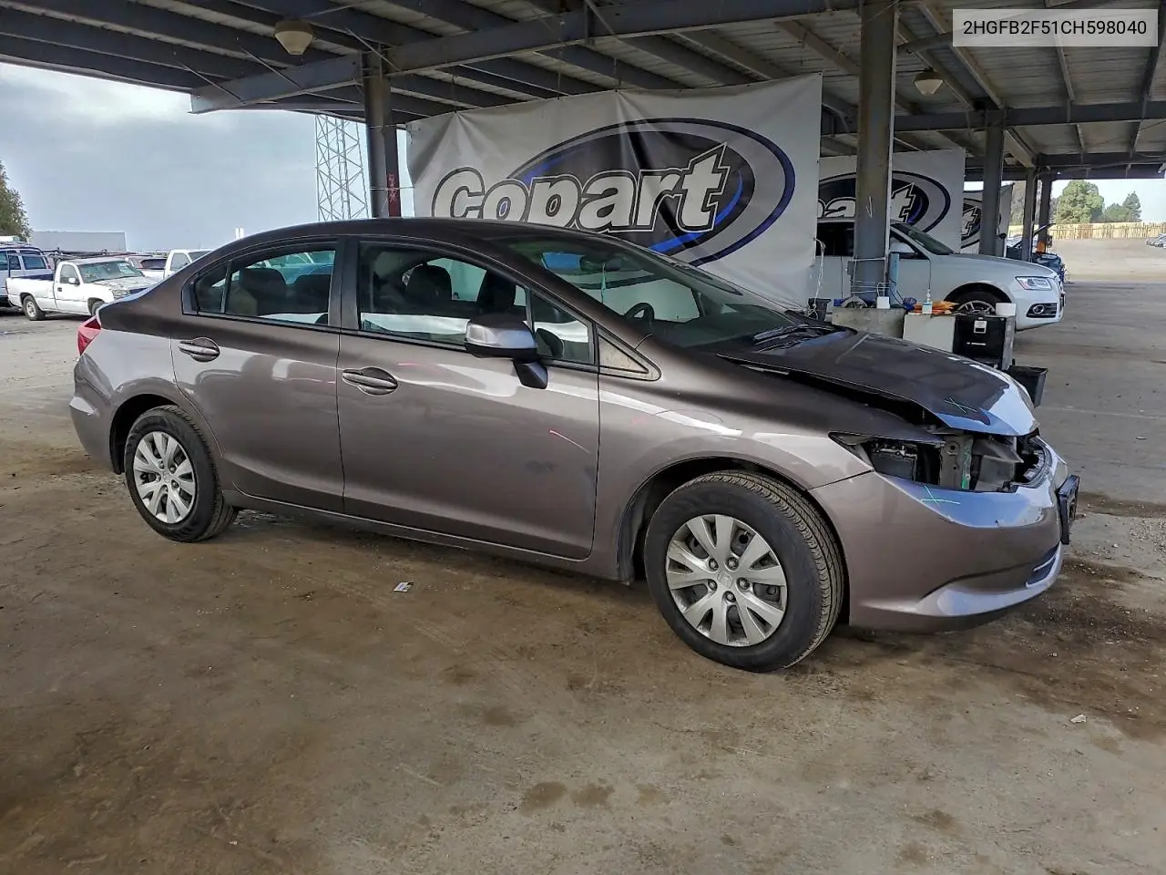 2HGFB2F51CH598040 2012 Honda Civic Lx