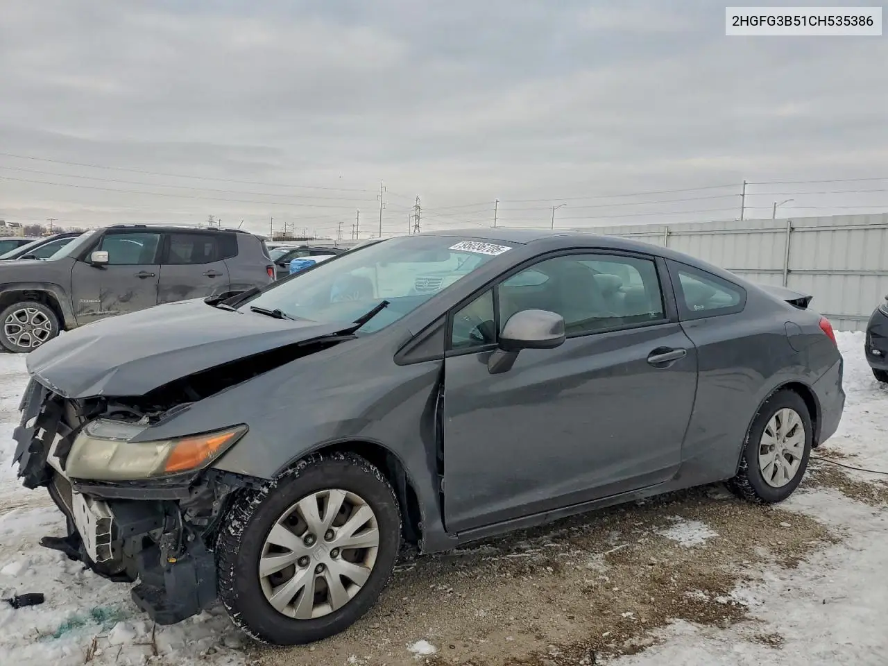 2HGFG3B51CH535386 2012 Honda Civic Lx
