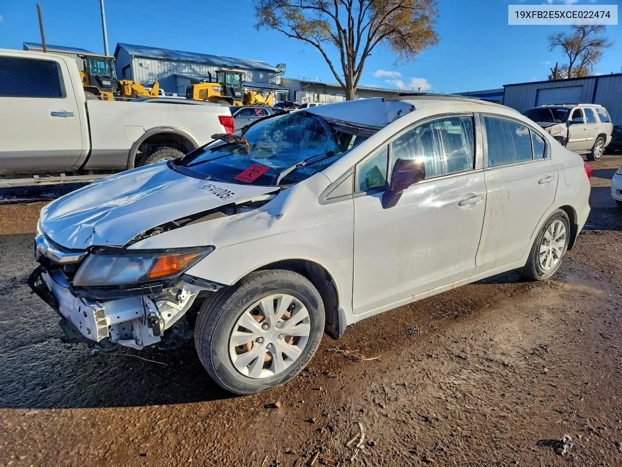 19XFB2E5XCE022474 2012 Honda Civic Lx