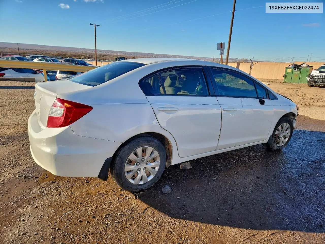 19XFB2E5XCE022474 2012 Honda Civic Lx