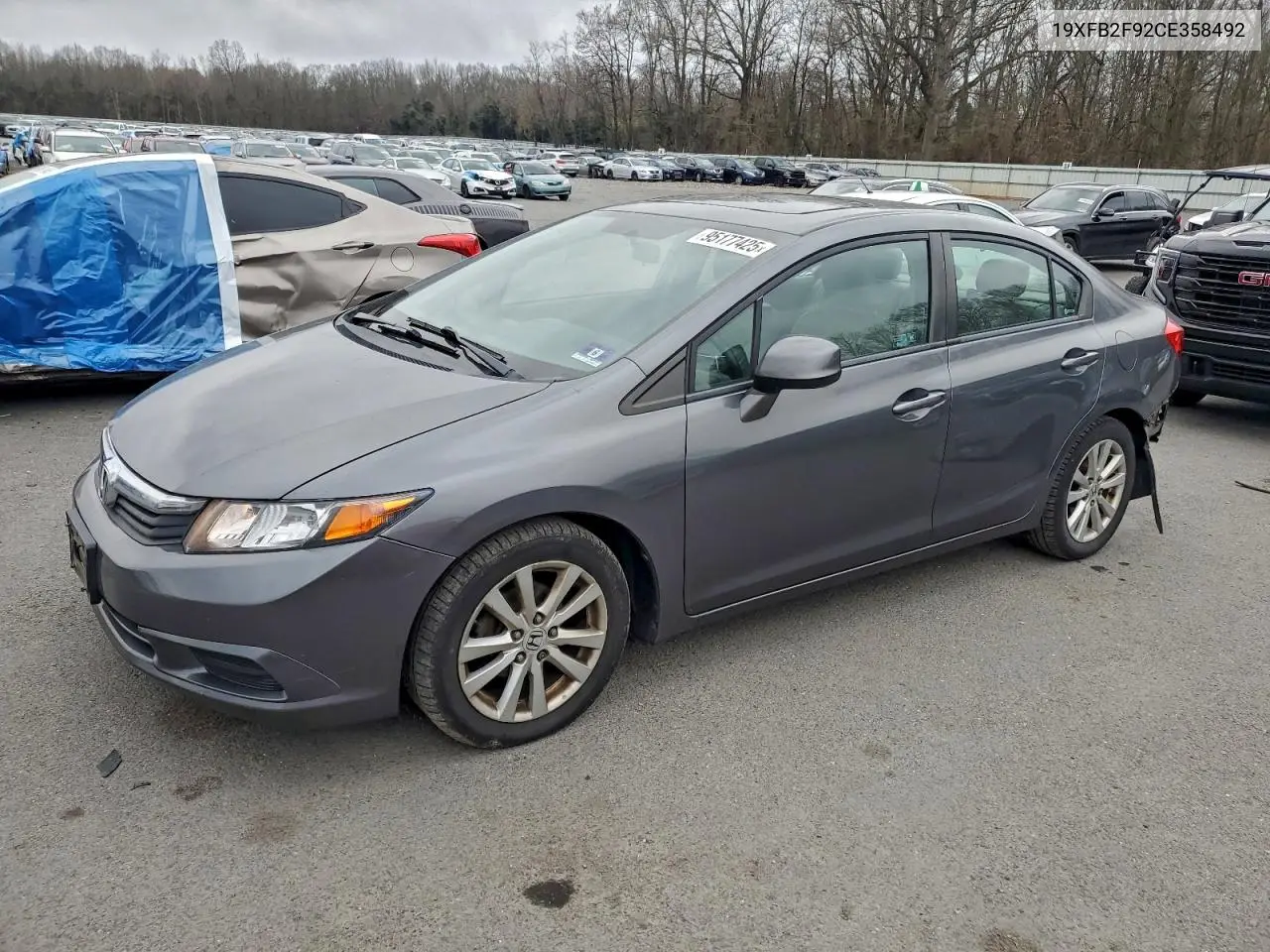 19XFB2F92CE358492 2012 Honda Civic Exl