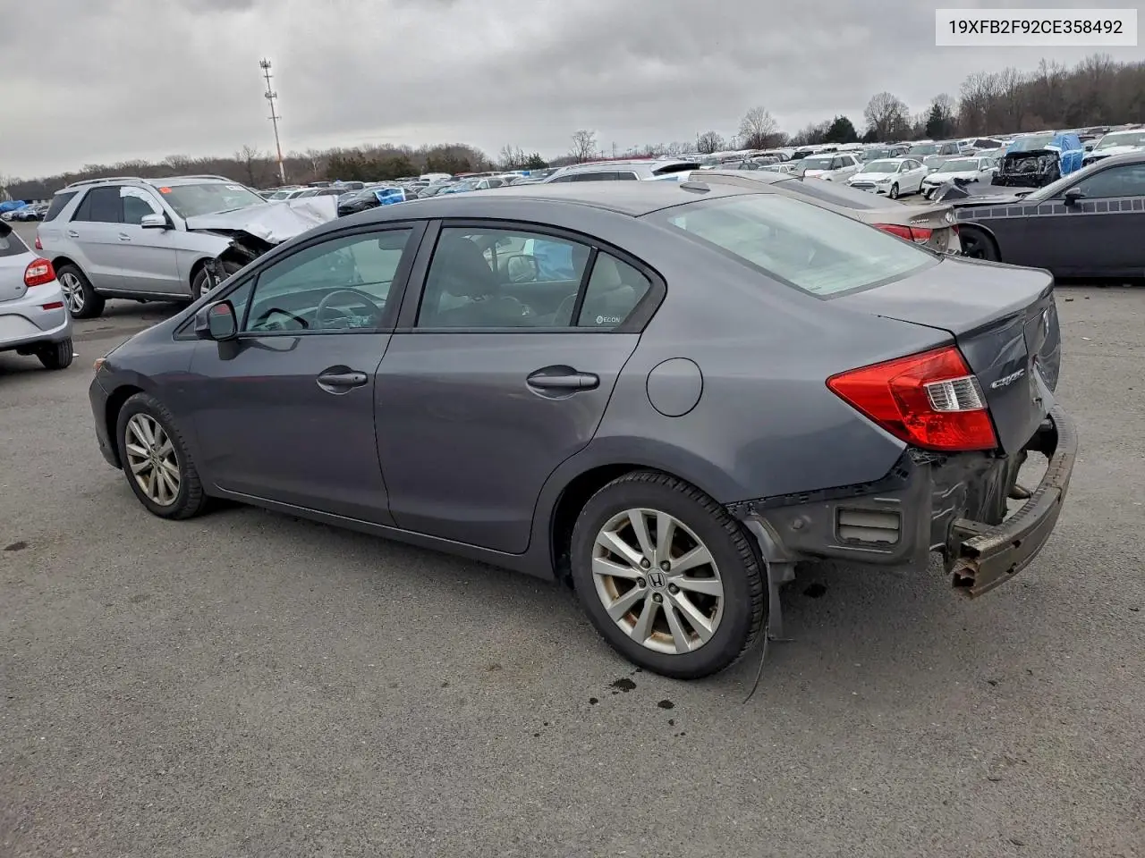 19XFB2F92CE358492 2012 Honda Civic Exl