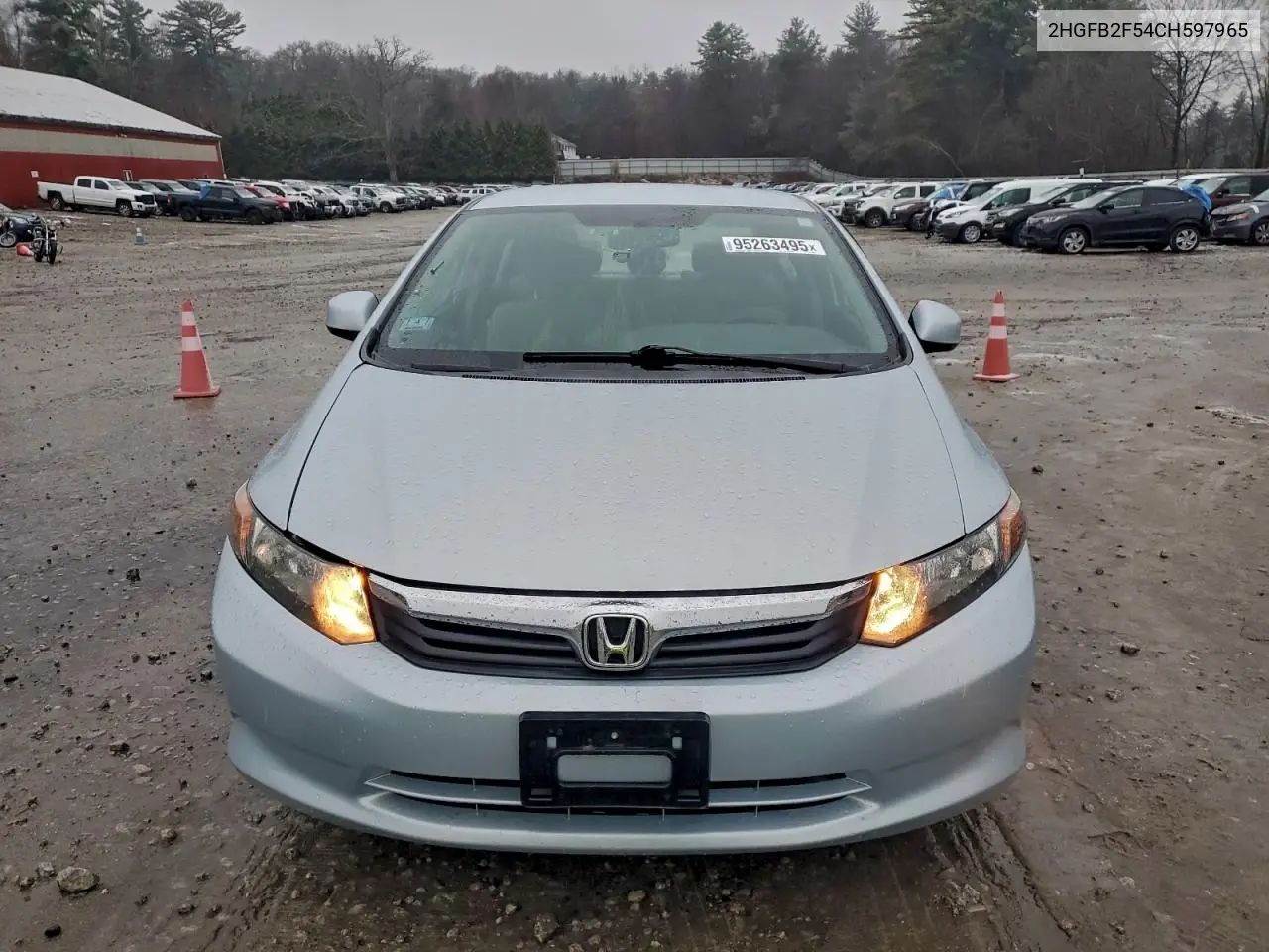 2HGFB2F54CH597965 2012 Honda Civic Lx