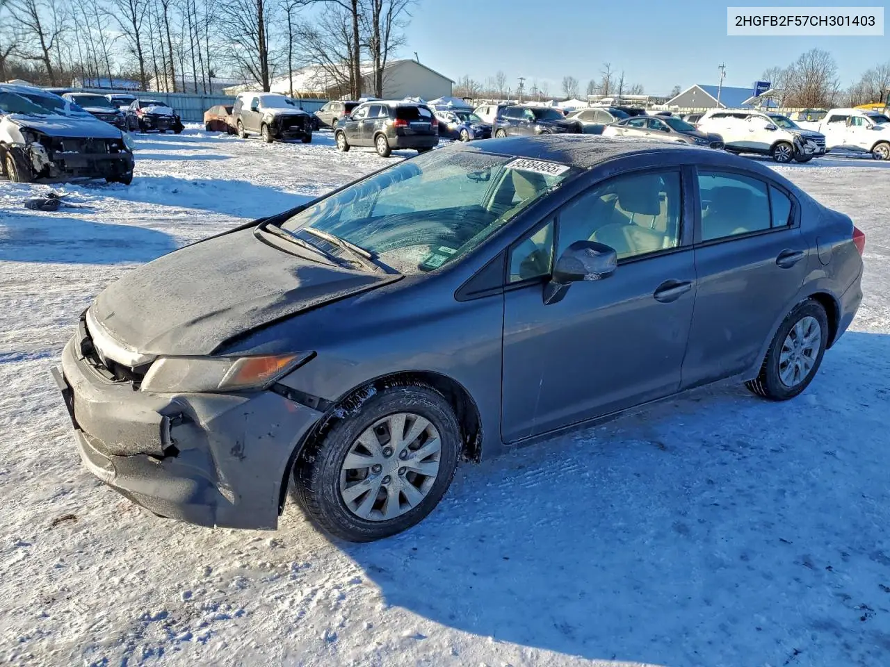 2HGFB2F57CH301403 2012 Honda Civic Lx