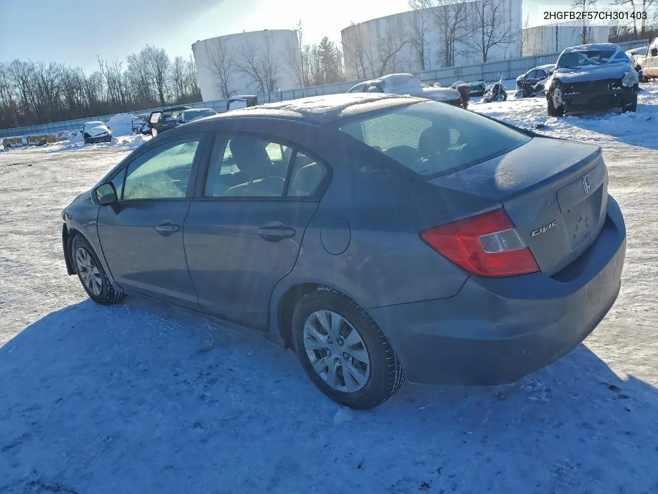 2HGFB2F57CH301403 2012 Honda Civic Lx