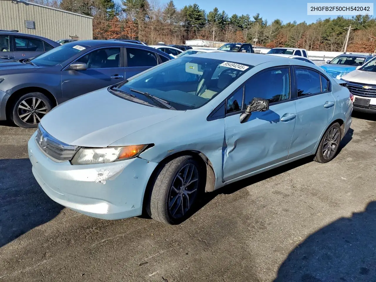 2HGFB2F50CH542042 2012 Honda Civic Lx