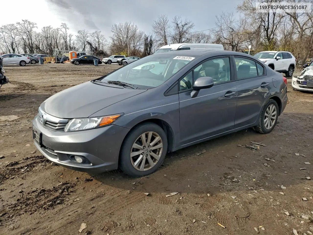 19XFB2F98CE361087 2012 Honda Civic Exl