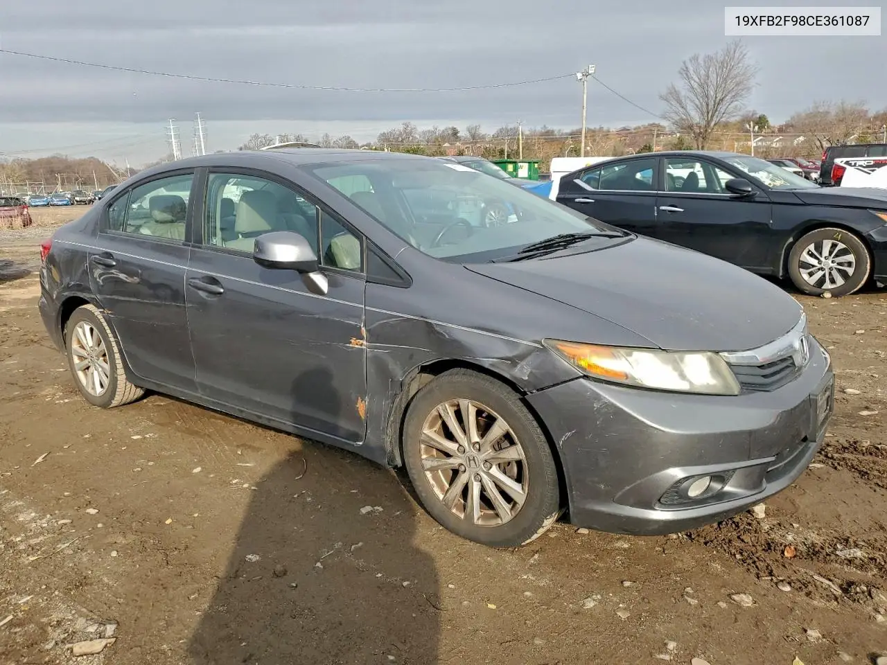 19XFB2F98CE361087 2012 Honda Civic Exl