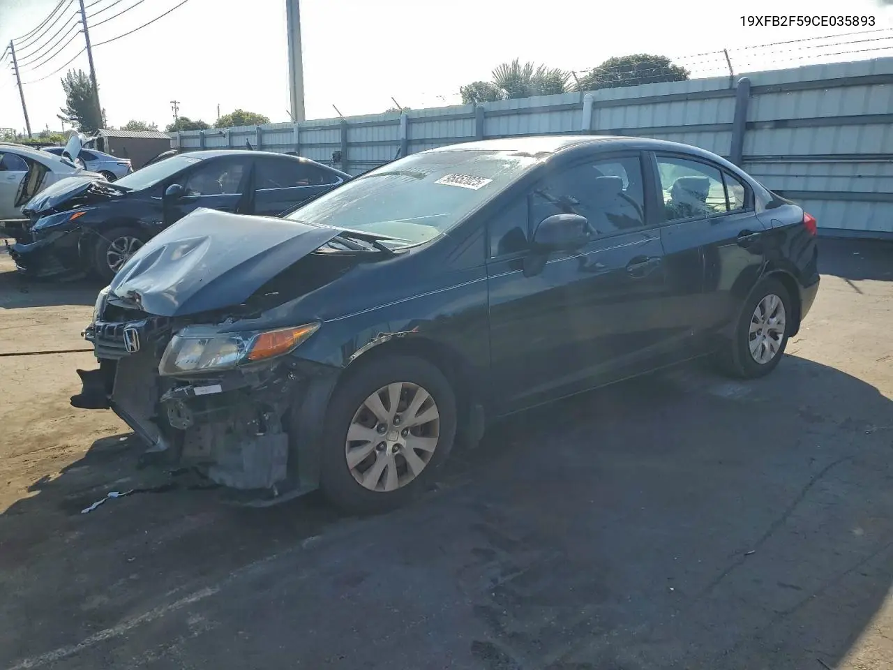 19XFB2F59CE035893 2012 Honda Civic Lx