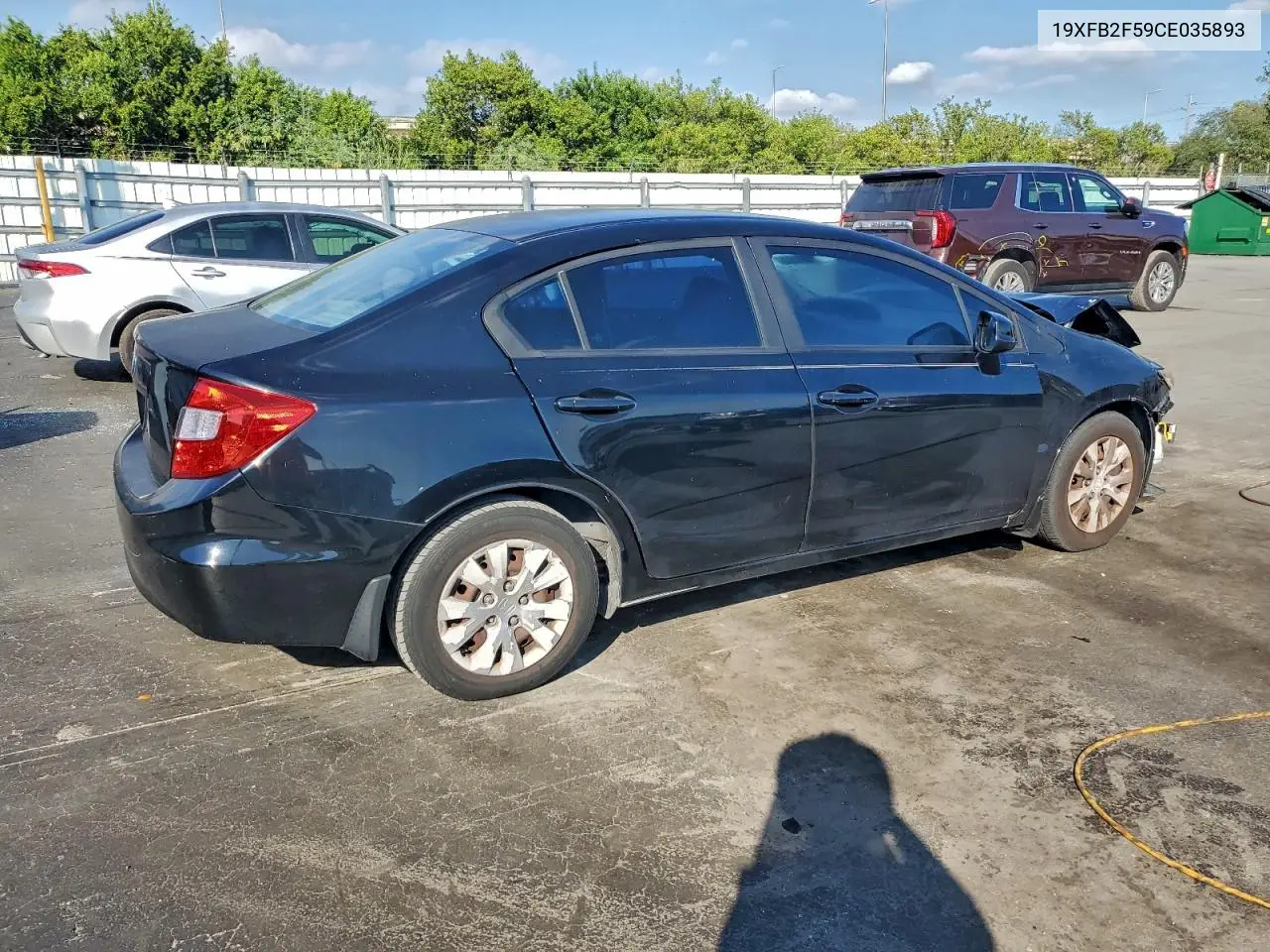 19XFB2F59CE035893 2012 Honda Civic Lx
