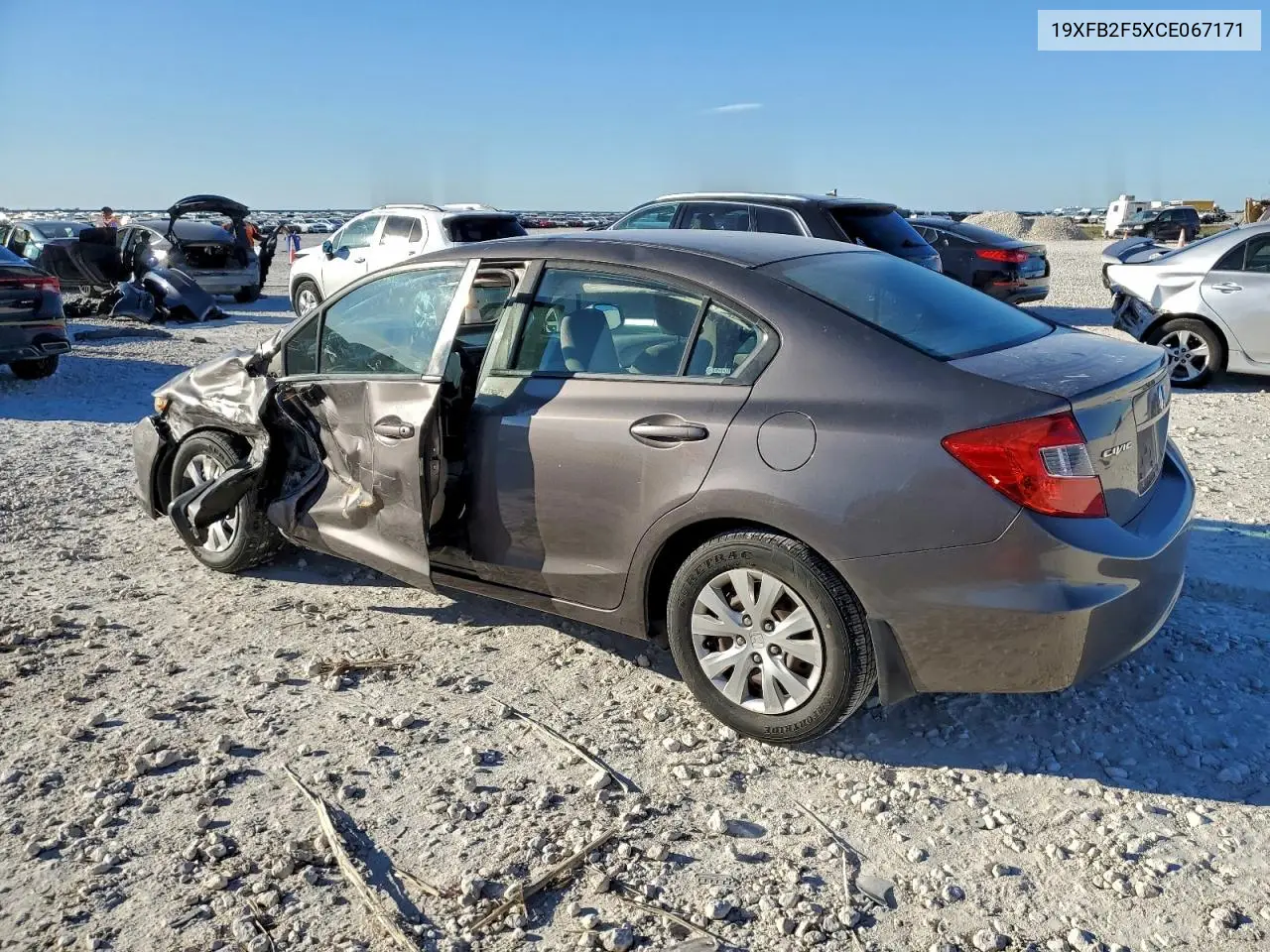 19XFB2F5XCE067171 2012 Honda Civic Lx
