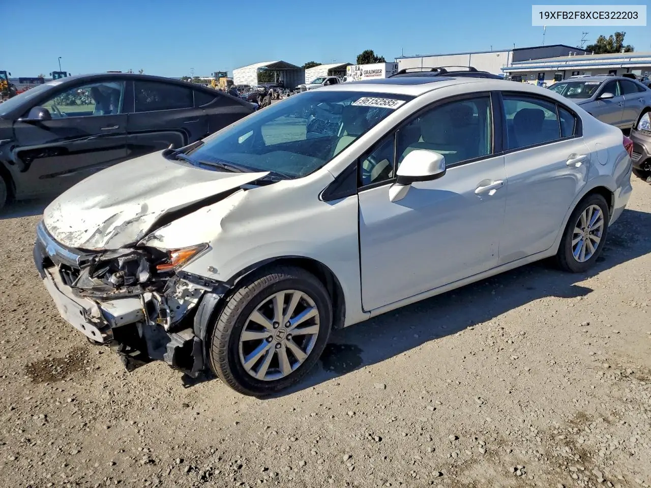 19XFB2F8XCE322203 2012 Honda Civic Ex