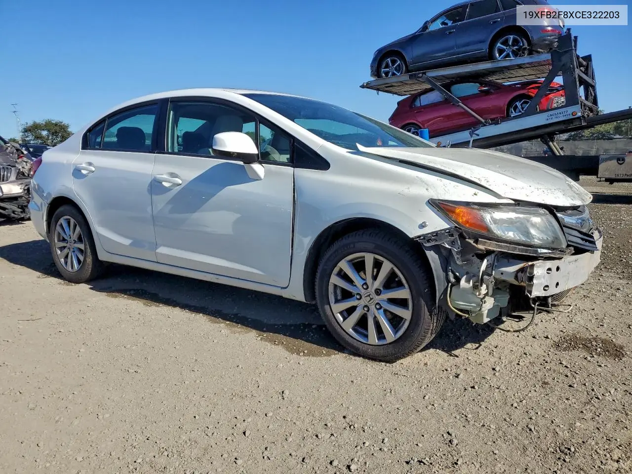 19XFB2F8XCE322203 2012 Honda Civic Ex
