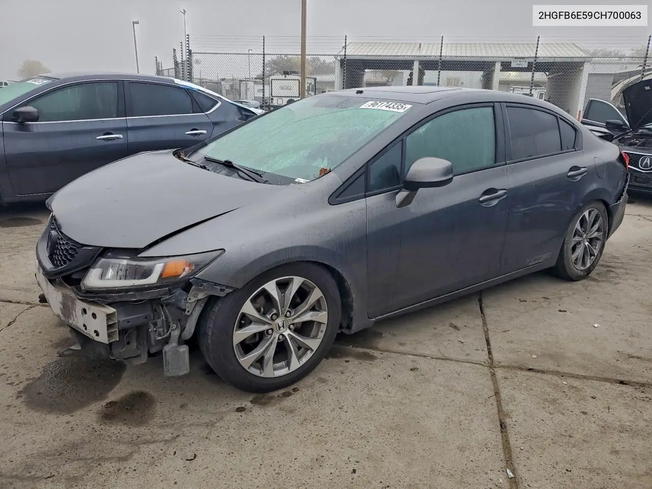 2HGFB6E59CH700063 2012 Honda Civic Si