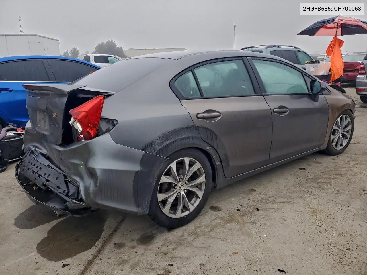 2HGFB6E59CH700063 2012 Honda Civic Si