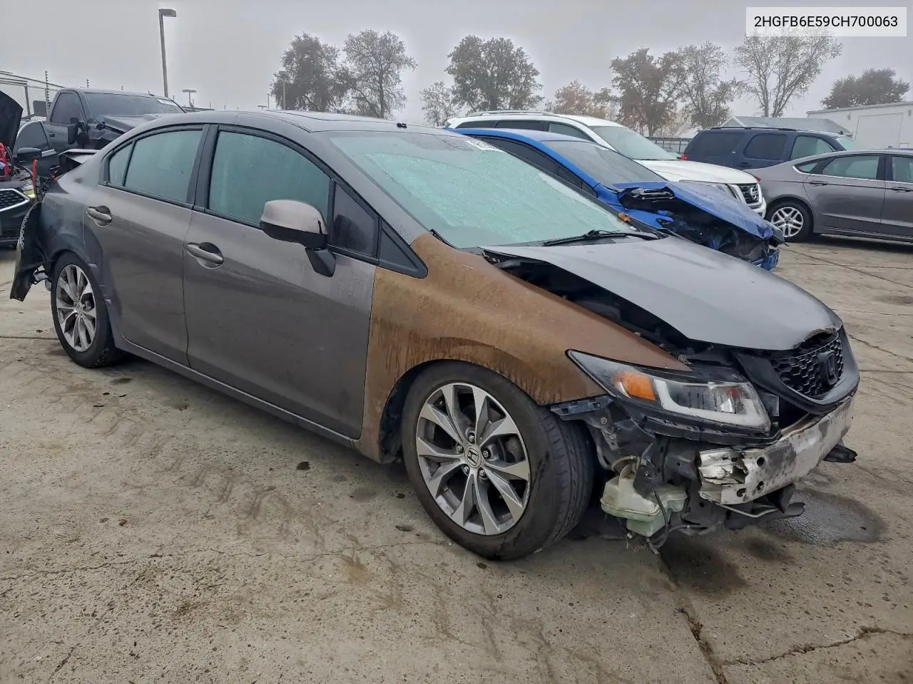 2HGFB6E59CH700063 2012 Honda Civic Si