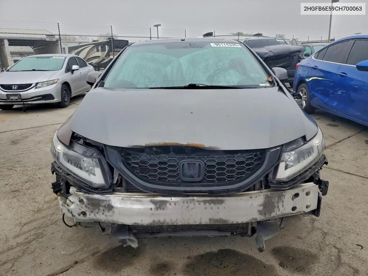 2HGFB6E59CH700063 2012 Honda Civic Si