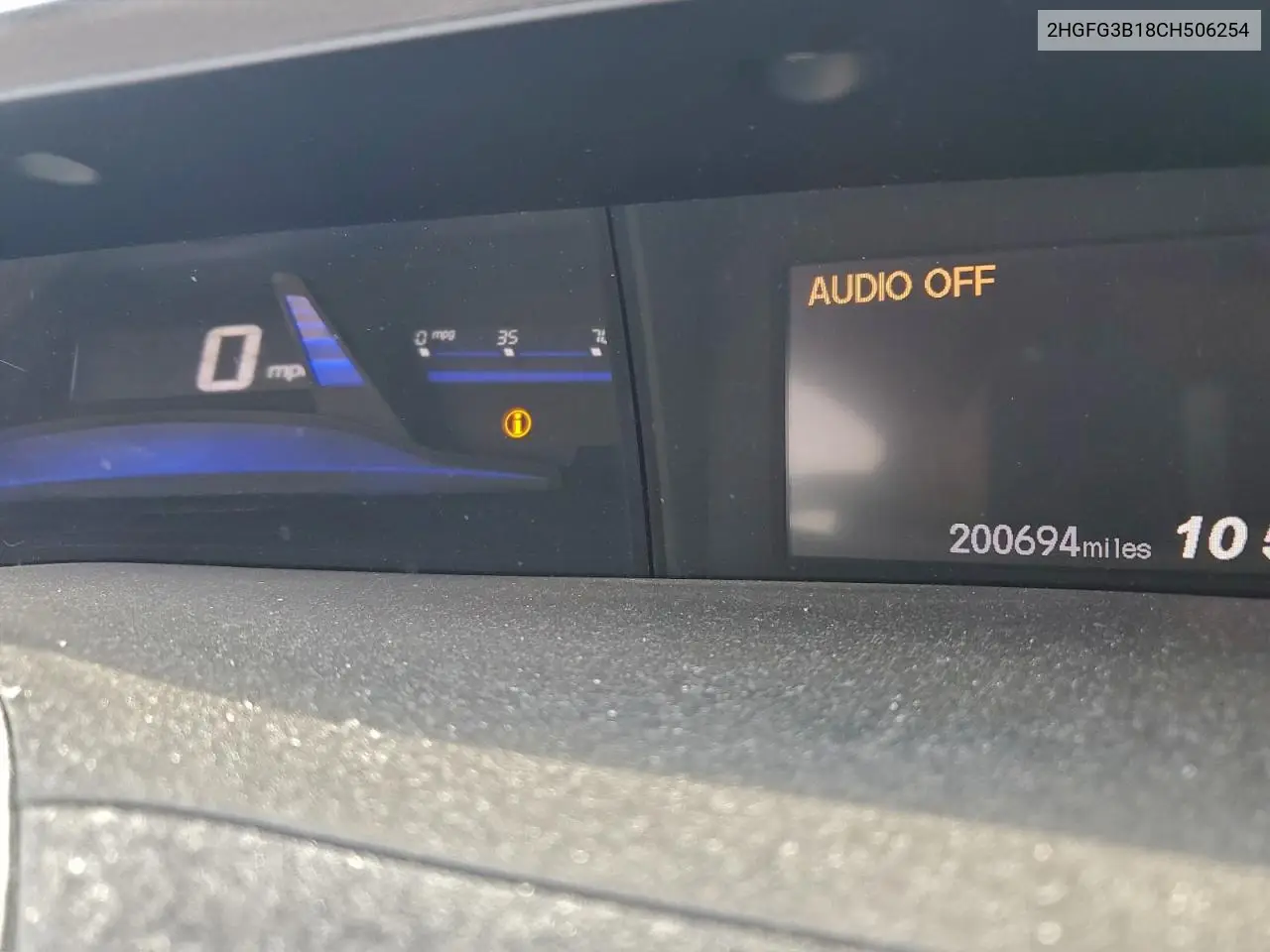 2HGFG3B18CH506254 2012 Honda Civic Exl