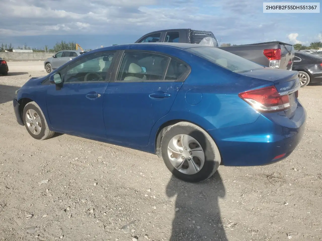 2HGFB2F55DH551367 2013 Honda Civic Lx