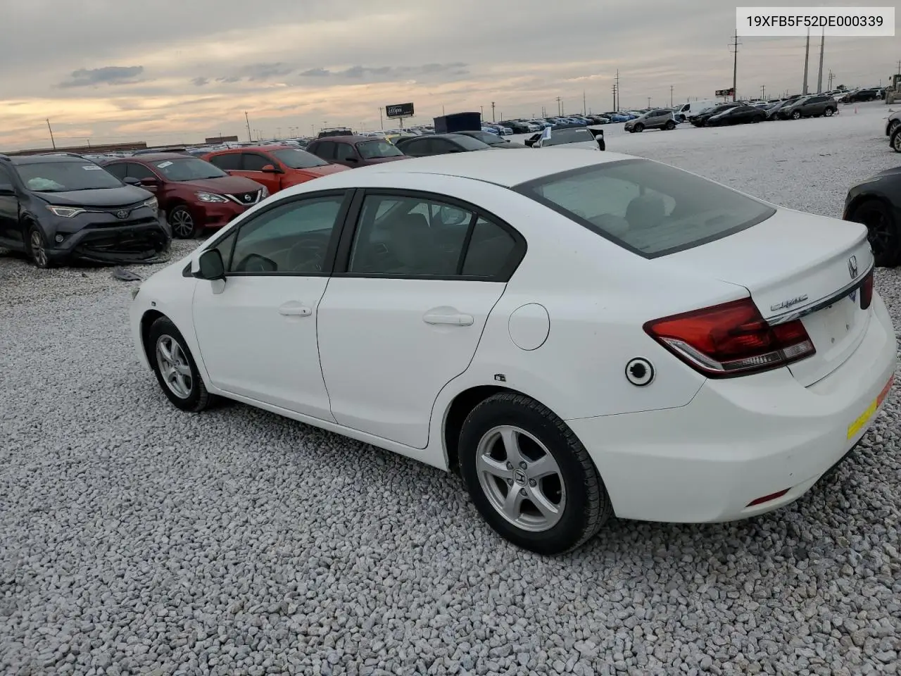 19XFB5F52DE000339 2013 Honda Civic Natural Gas
