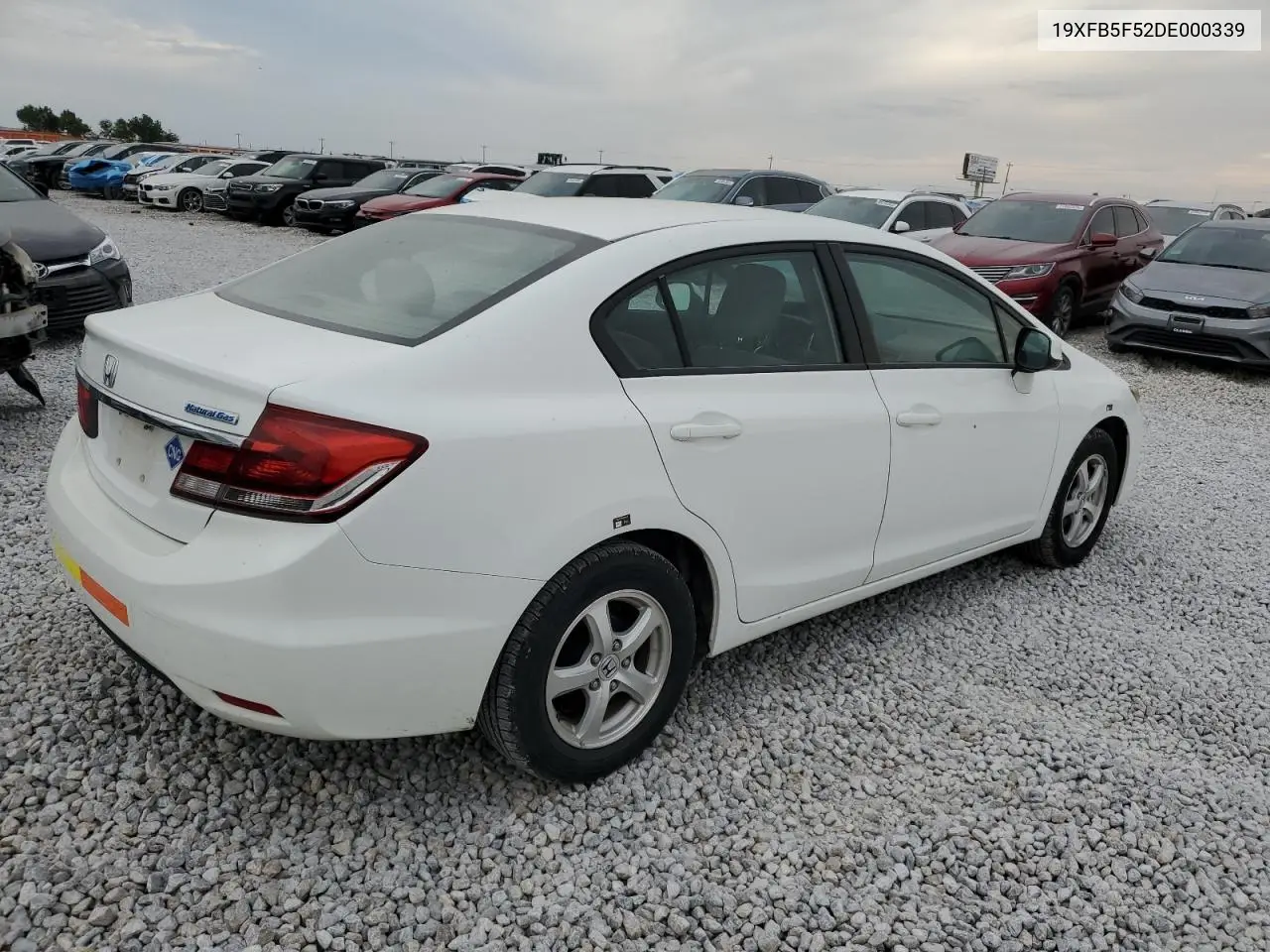 19XFB5F52DE000339 2013 Honda Civic Natural Gas