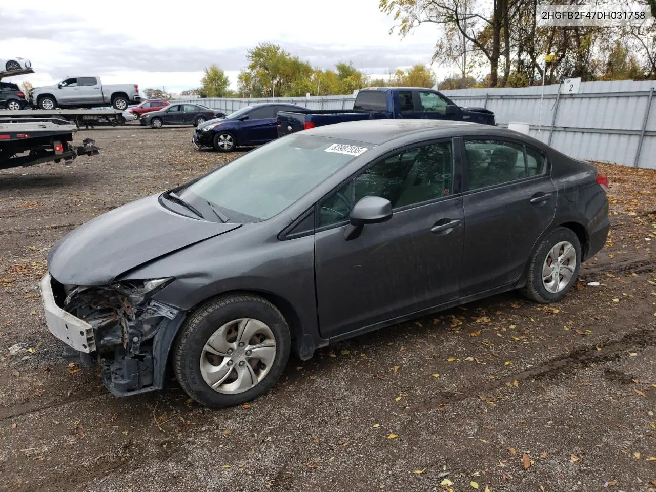 2HGFB2F47DH031758 2013 Honda Civic Lx