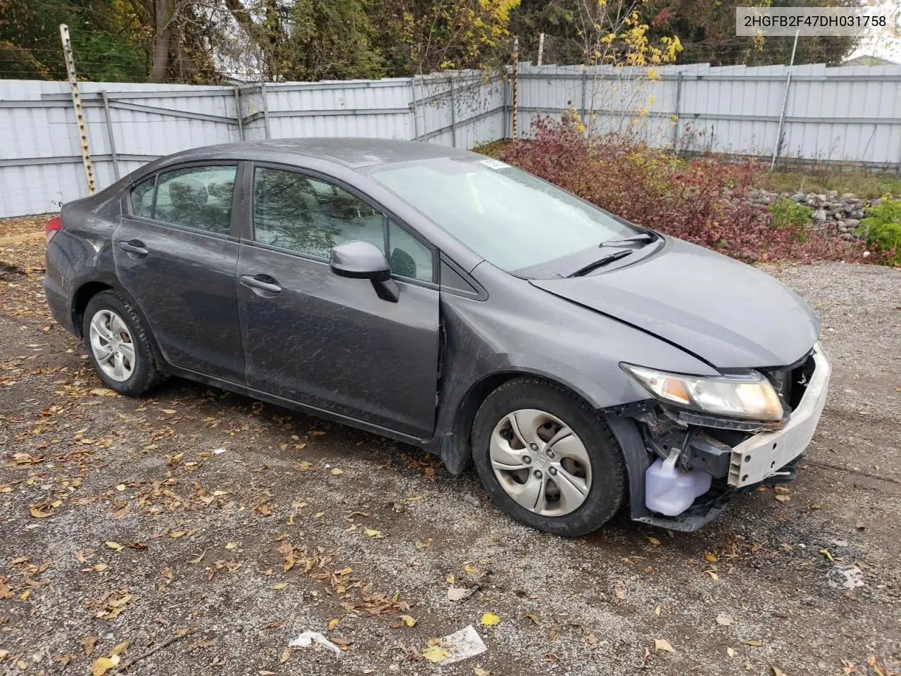 2HGFB2F47DH031758 2013 Honda Civic Lx
