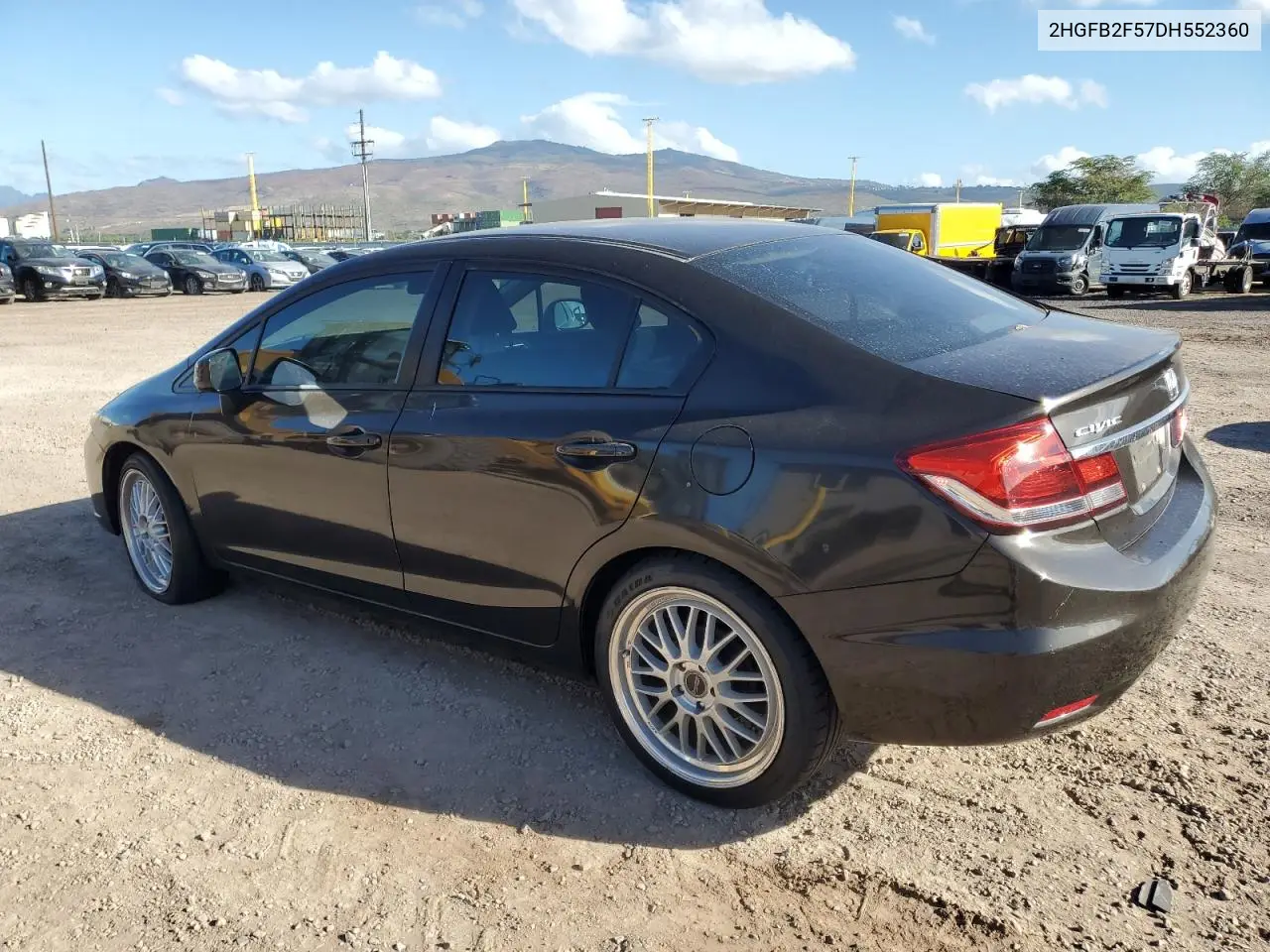 2HGFB2F57DH552360 2013 Honda Civic Lx