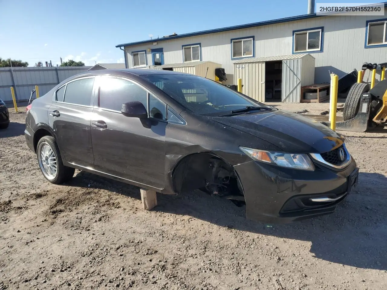2HGFB2F57DH552360 2013 Honda Civic Lx