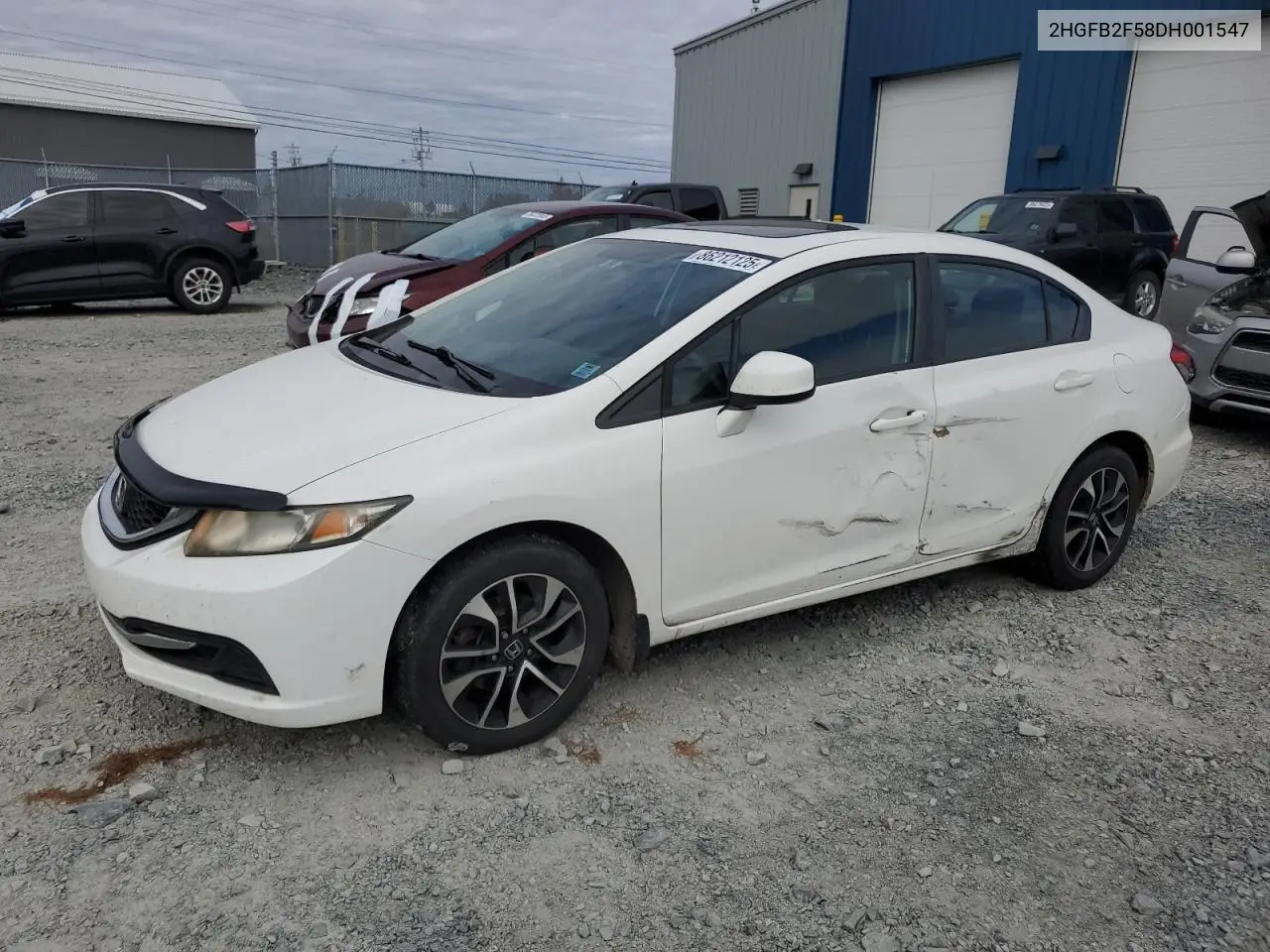 2HGFB2F58DH001547 2013 Honda Civic Lx