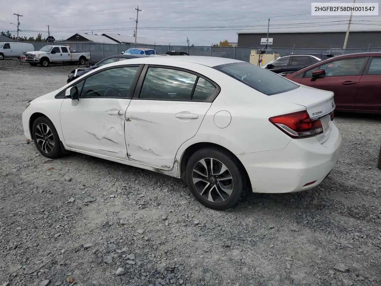 2HGFB2F58DH001547 2013 Honda Civic Lx