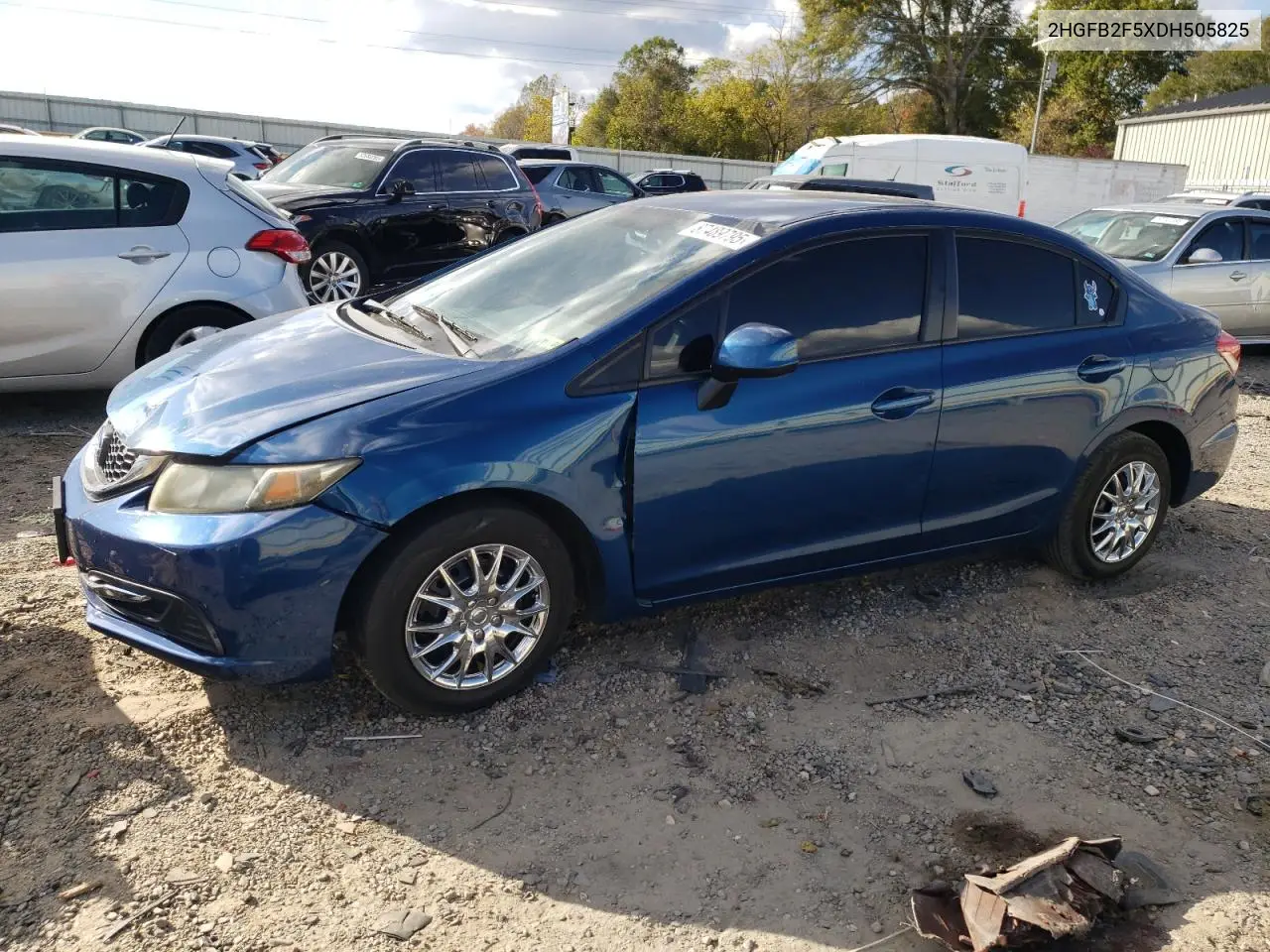 2HGFB2F5XDH505825 2013 Honda Civic Lx