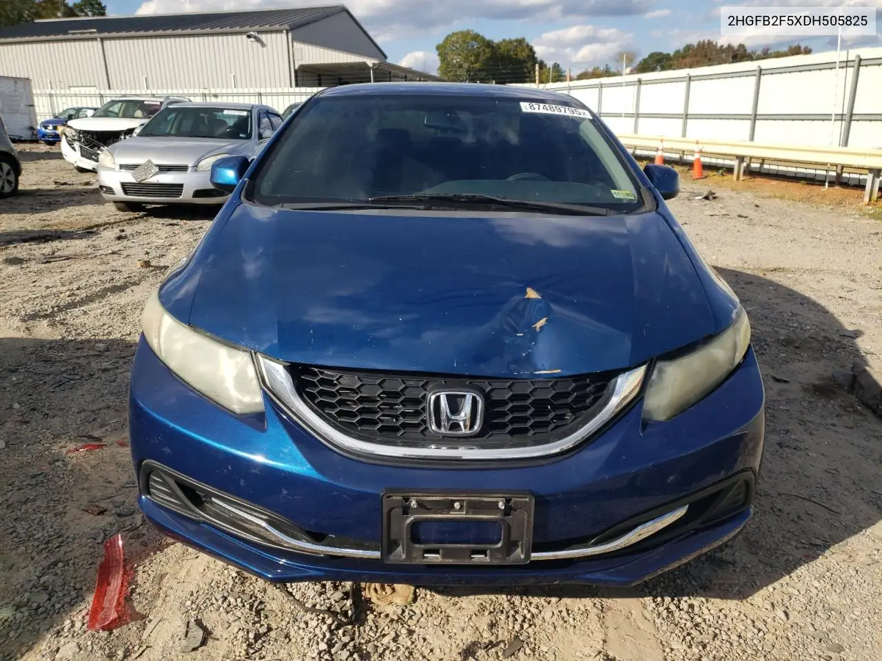 2HGFB2F5XDH505825 2013 Honda Civic Lx